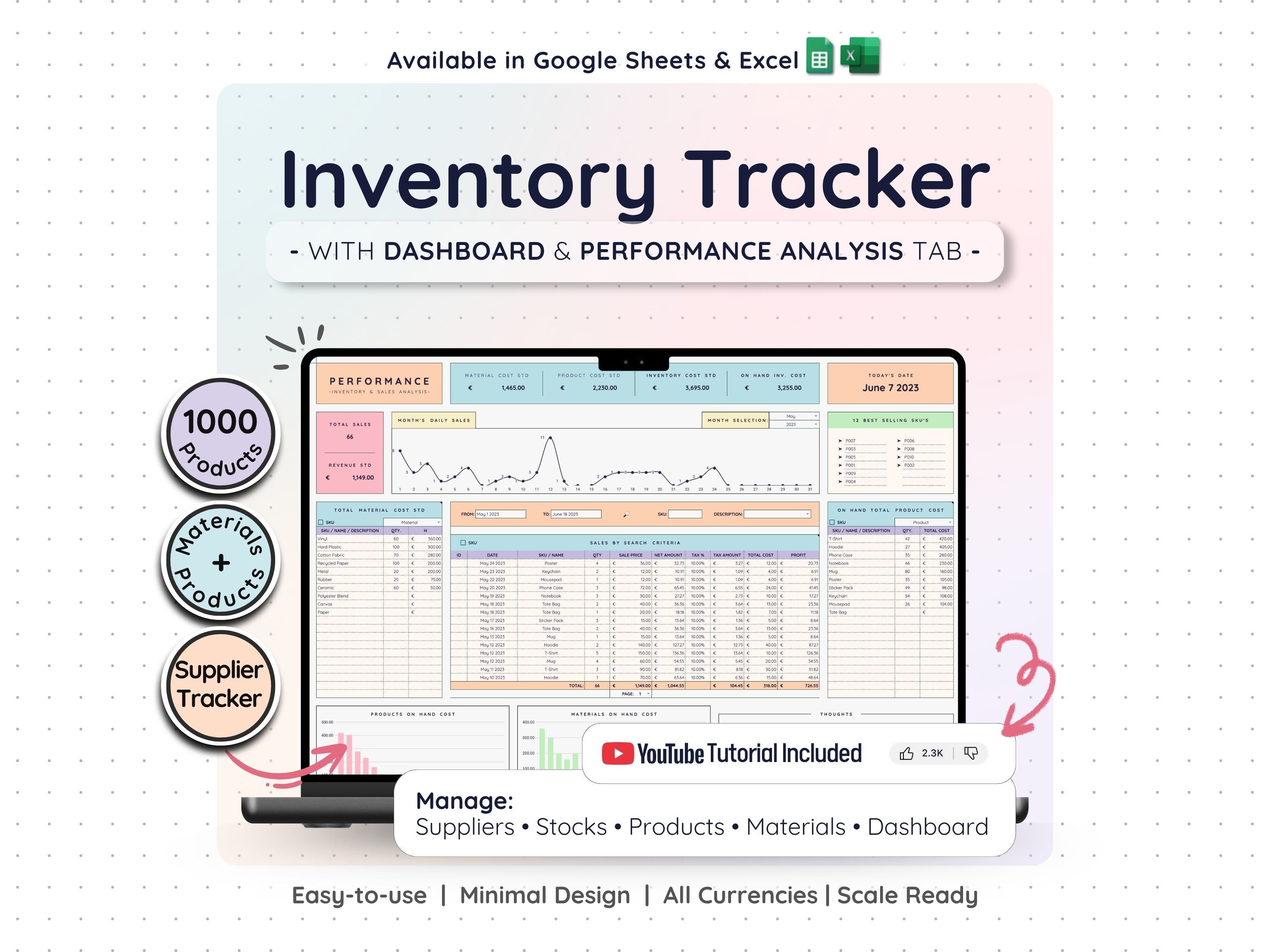 Inventory Tracker Spreadsheet – Small Business Stock Management