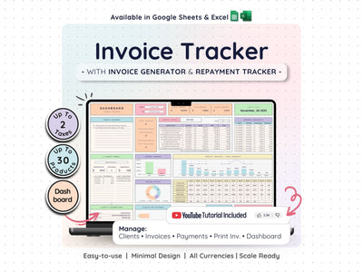 Invoice Tracker Spreadsheet – Small Business Payment Log