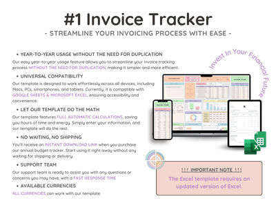 Invoice Tracker Spreadsheet – Small Business Payment Log