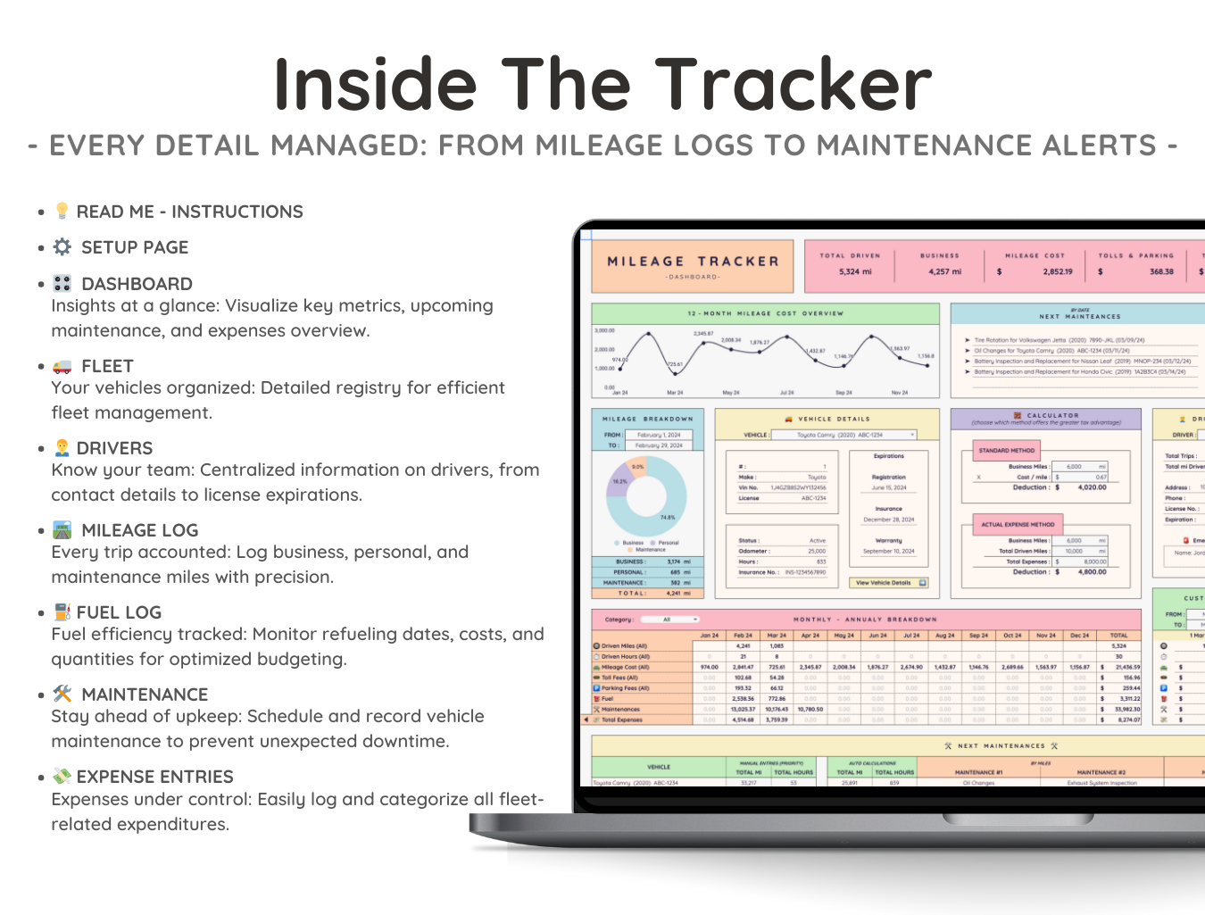 Vehicle & Mileage Tracker