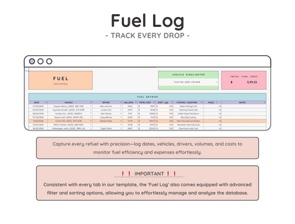 Vehicle & Mileage Tracker