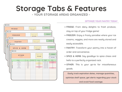 Pantry Inventory Tracker Spreadsheet – Kitchen & Food Stock List