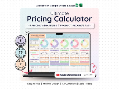 Pricing & Profit Calculator – Product Cost & Margin Spreadsheet