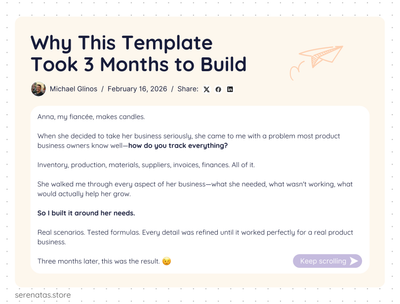 All-in-One Product Business Spreadsheet – Inventory, Sales & Profit