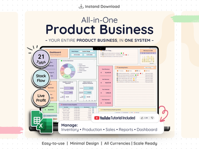 All-in-One Product Business Spreadsheet – Inventory, Sales & Profit