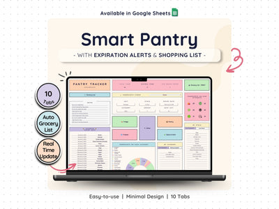 Pantry Inventory Tracker Spreadsheet – Kitchen & Food Stock List