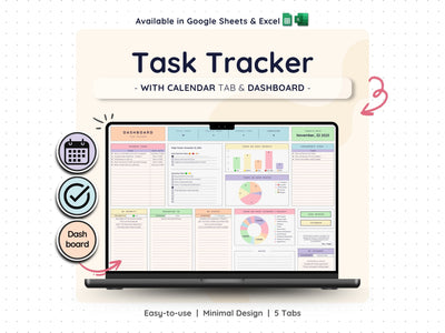 Task Tracker Spreadsheet – To-Do List & Project Planner