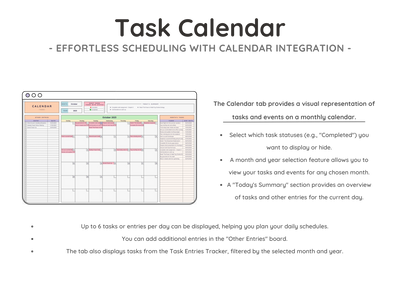 Task Tracker Spreadsheet – To-Do List & Project Planner