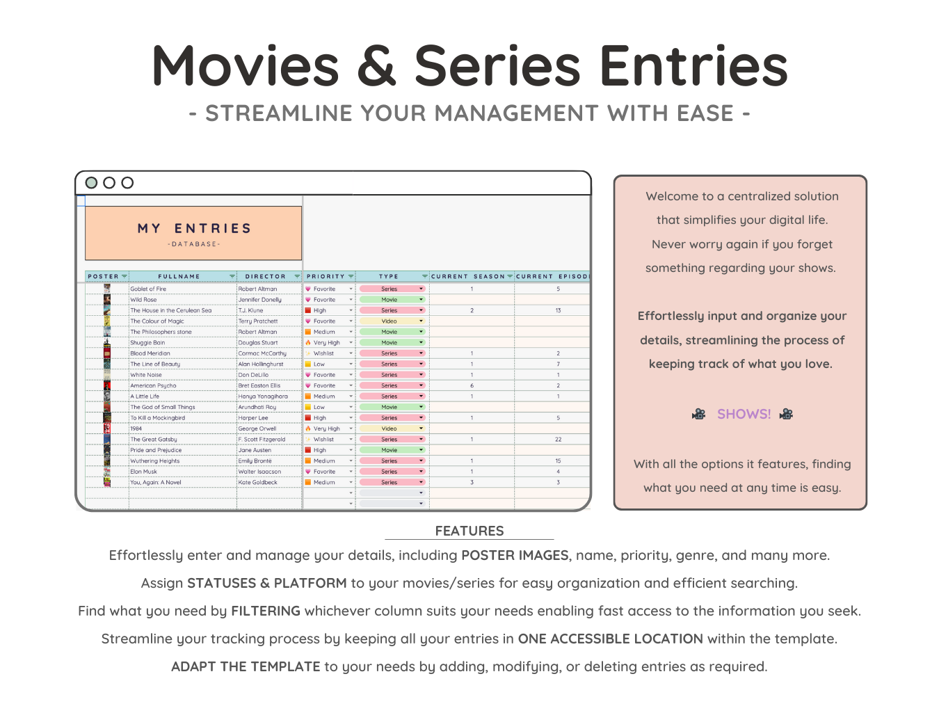 Movies & Series Tracker