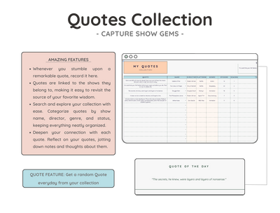 Movie & TV Series Tracker Spreadsheet – Watchlist Planner