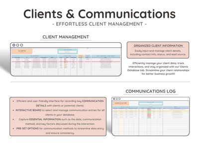 All-in-One Service Business Spreadsheet – CRM, Invoicing & Bookkeeping