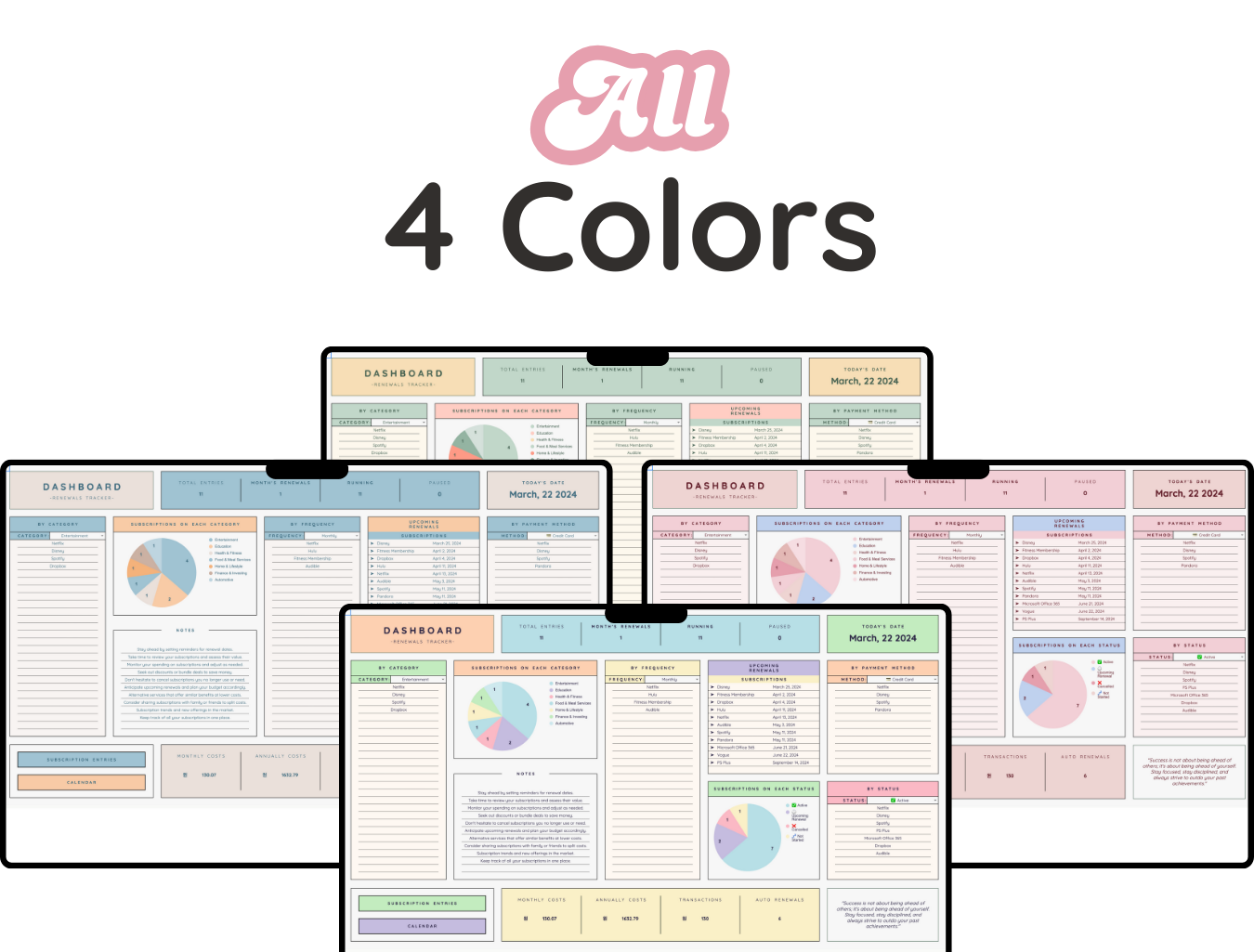 Renewals & Subscriptions Tracker