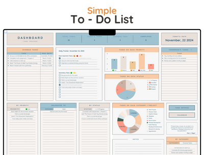 Task Tracker Spreadsheet – To-Do List & Project Planner